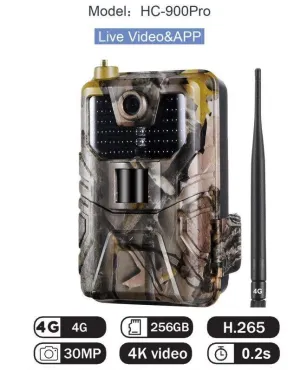 4K App Control PIR Trail Camera 10K Li-Ion Batt. 4G LTE