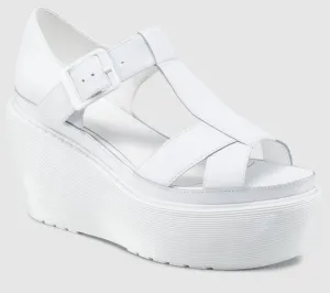 ADAYA WHITE SOFTY T PLATFORM SANDAL