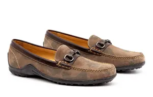 Bill Suede Horse Bit Loafers - Camo