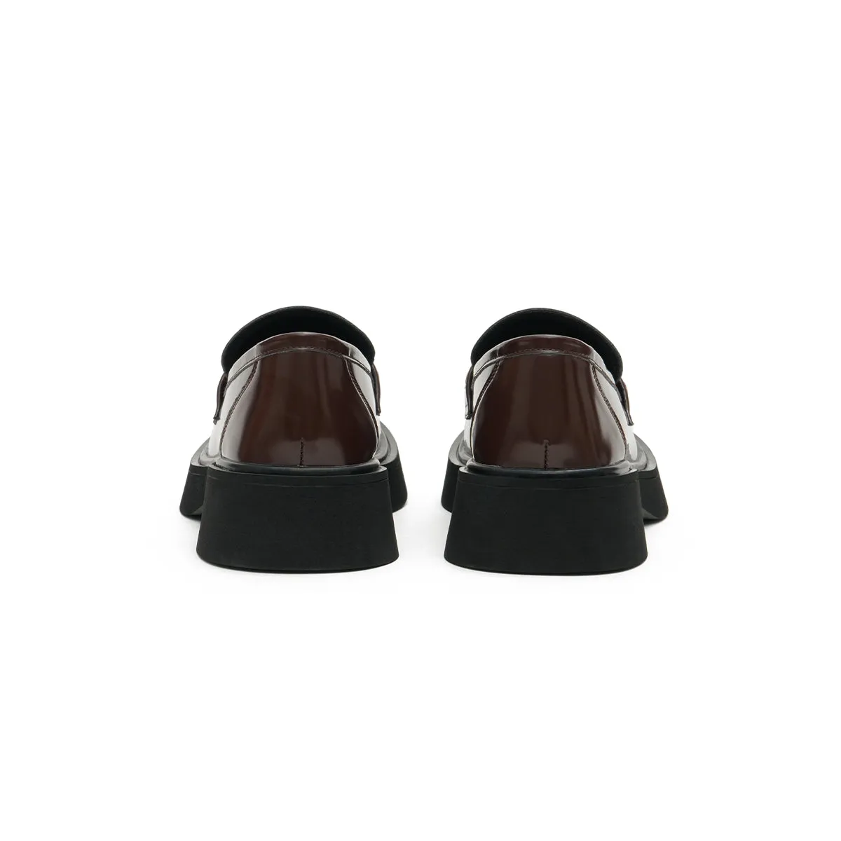 British Style Glossy Leather Loafers