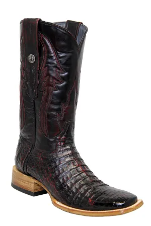 Caiman Belly square toe boots