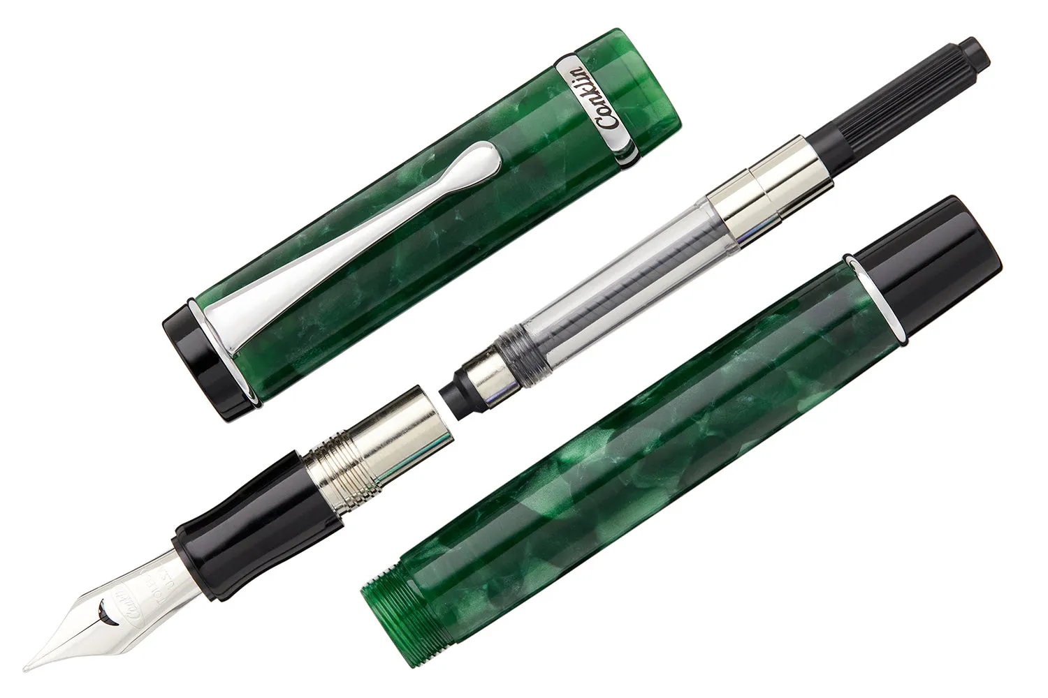 Conklin Duragraph Fountain Pen - Forest Green