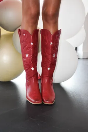 Firecracker Crimson Cowboy Boots