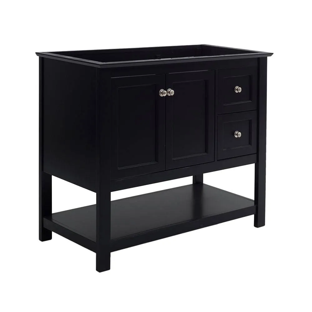 Fresca FCB2340BL Manchester 42" Black Traditional Bathroom Cabinet