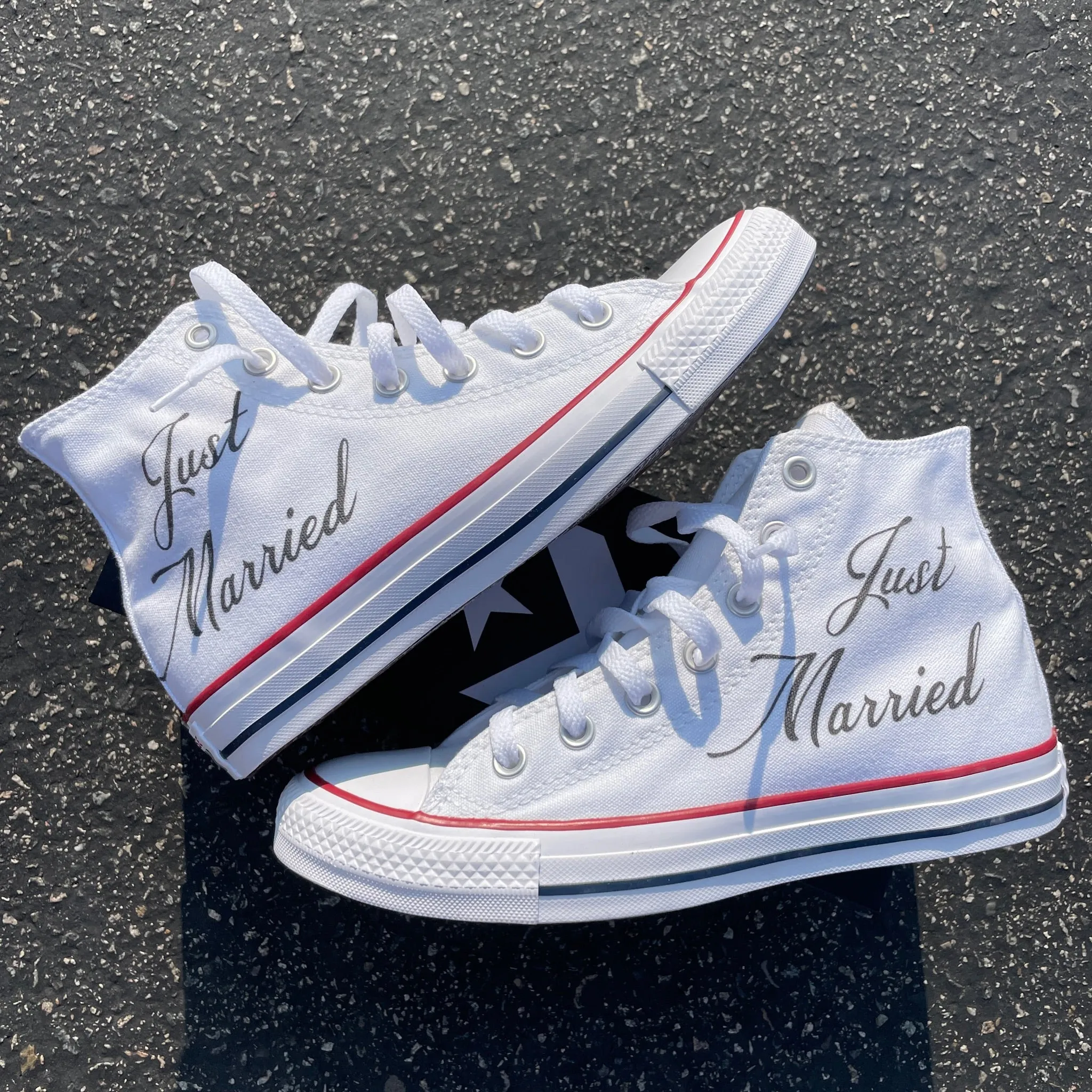 Just Married - Custom Wedding High Tops