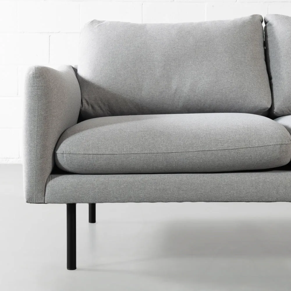 MAPLETON - Grey Fabric 2-Seater Sofa - FINAL SALE