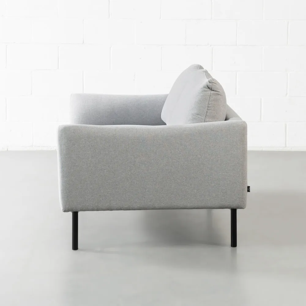 MAPLETON - Grey Fabric 2-Seater Sofa - FINAL SALE