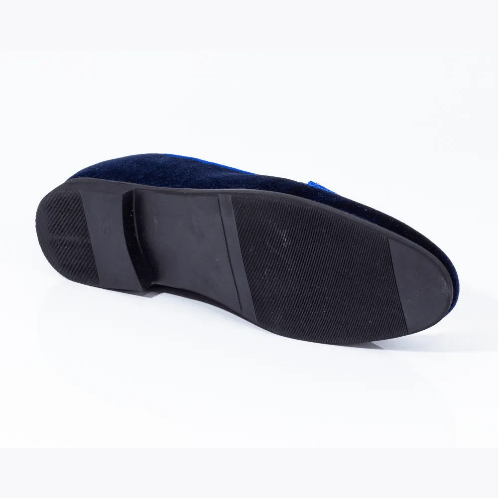 Men's Designer Blue Slip-On Loafers: Premium Style