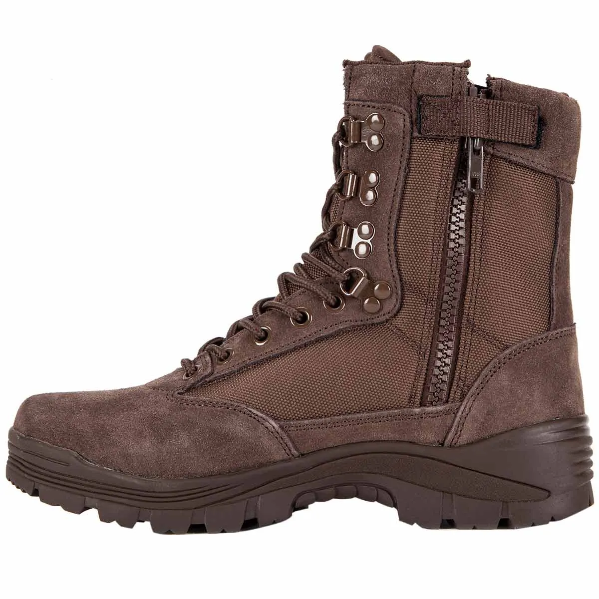 Mil-Tec Tactical Side Zip Boots Brown