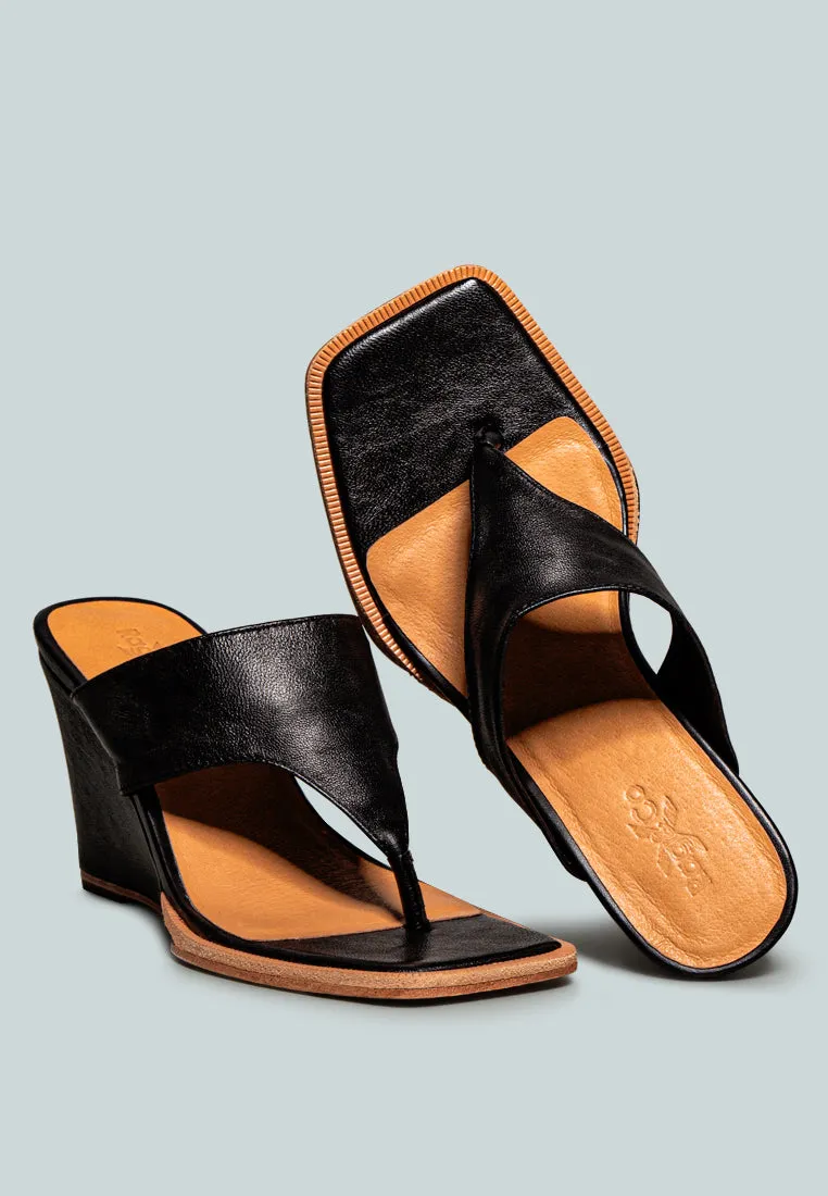 Onassis Thong Wedge Sandals