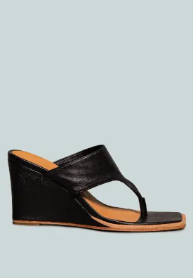 Onassis Thong Wedge Sandals