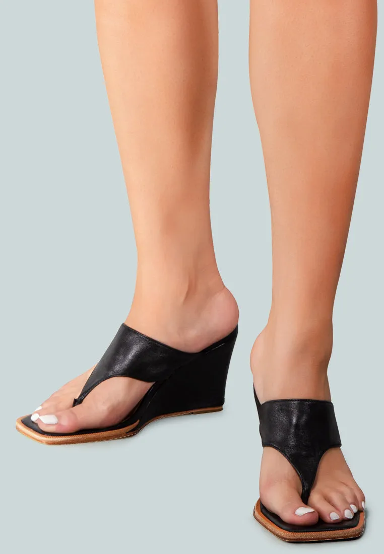 Onassis Thong Wedge Sandals