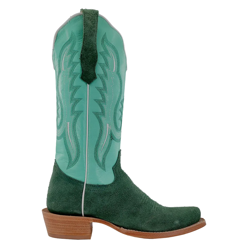 R. Watson Teal Roughout Women's Boots