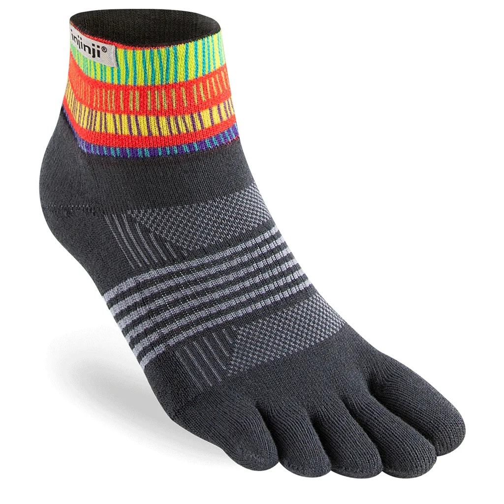 SALE: Injinji Spectrum Womens Trail Midweight Mini-Crew Running Socks