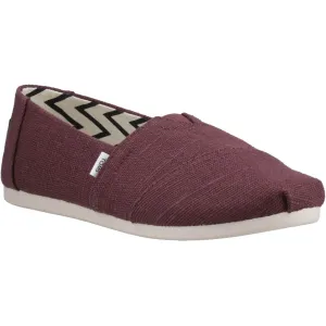 TOMS Alpargata Jute Women's Burgundy Espadrilles