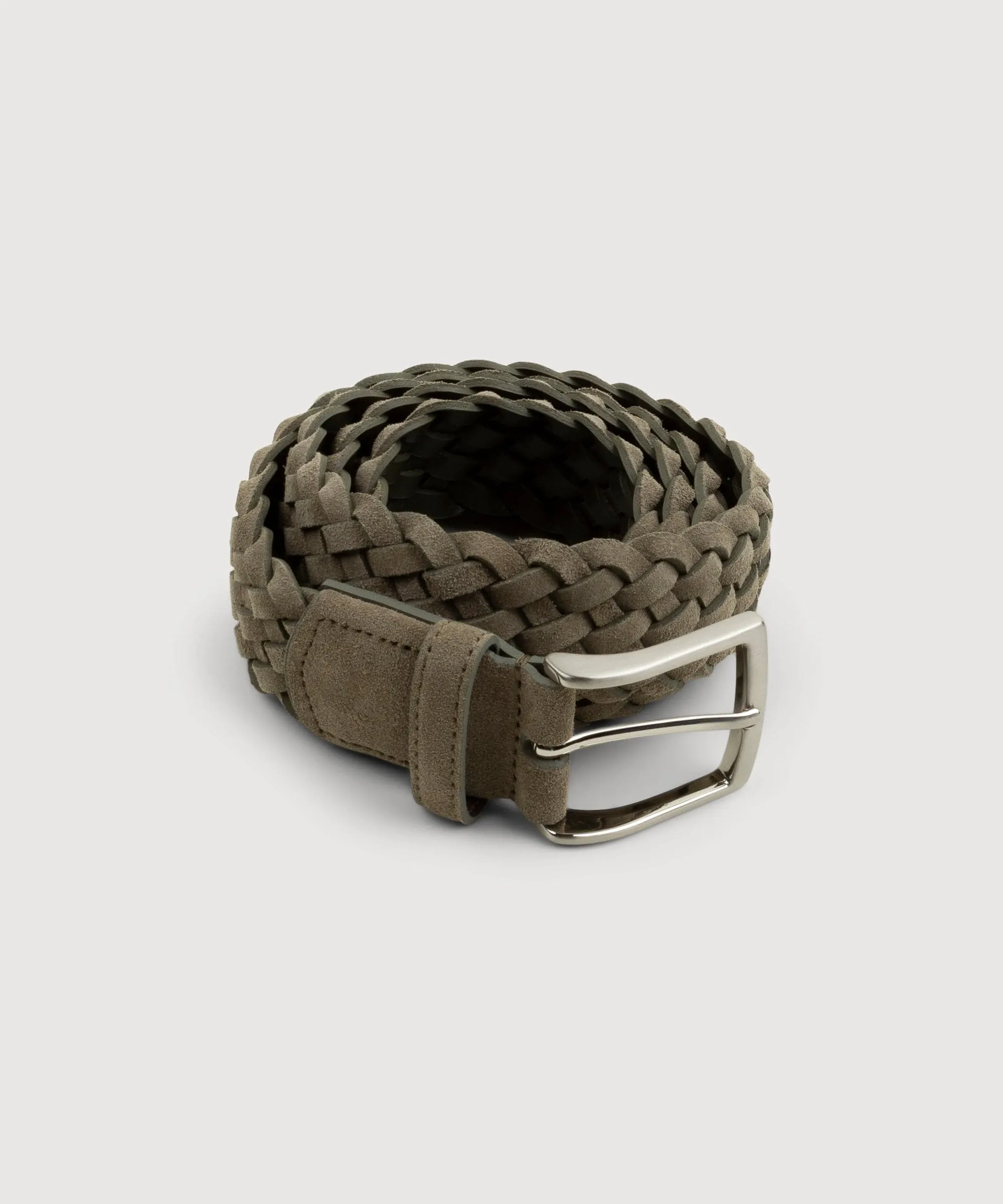 Woven Suede Leather Belt